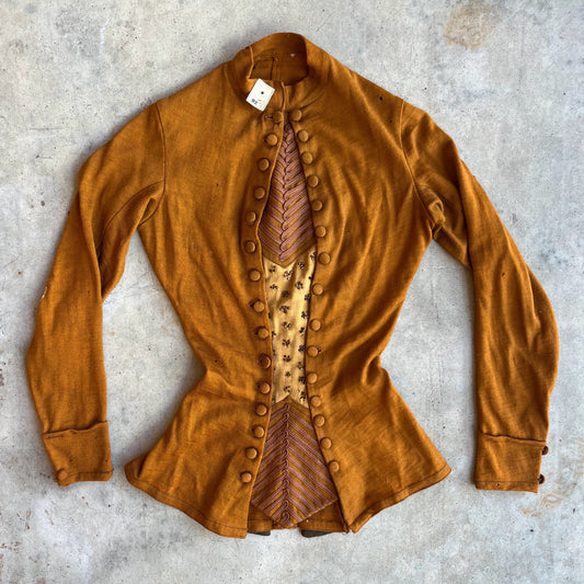 c. 1870s-1880s Wool Knit Bodice