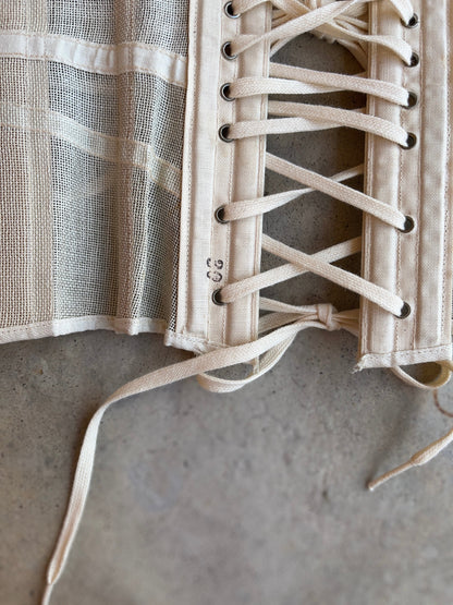 c. 1890s-1900s Summer Corset | Size 30"