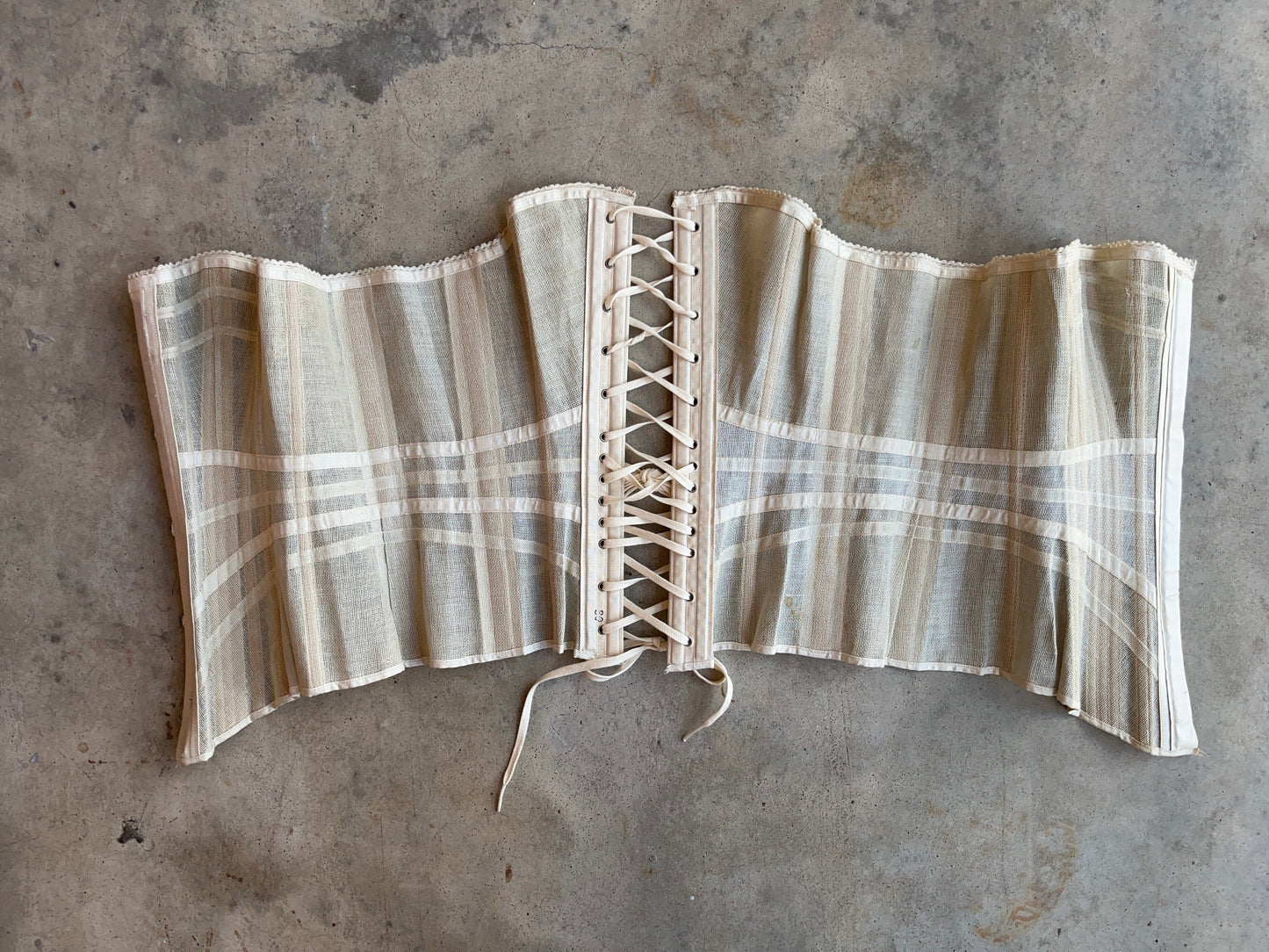 c. 1890s-1900s Summer Corset | Size 30"