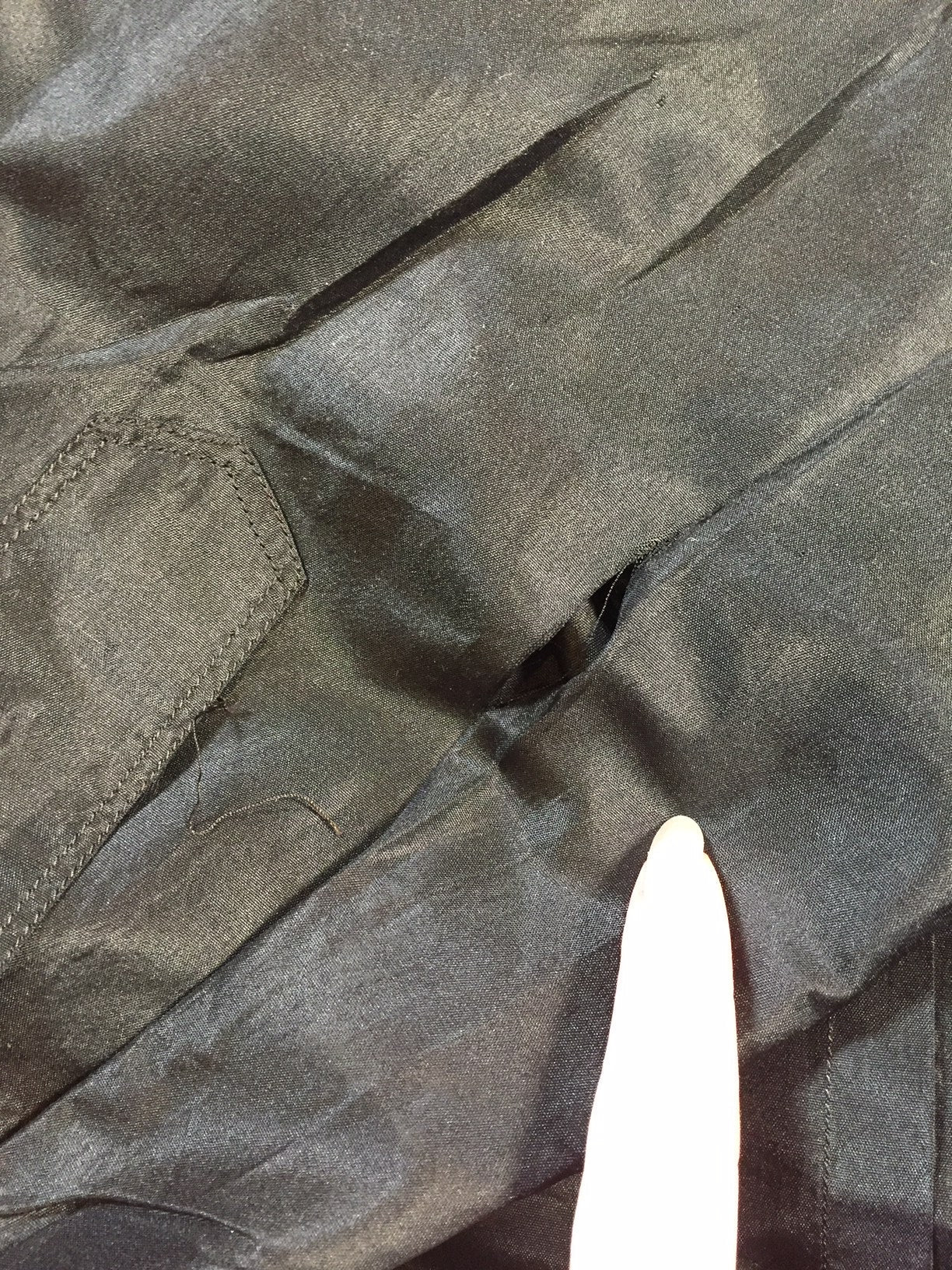 Edwardian Black Taffeta Shirtwaist