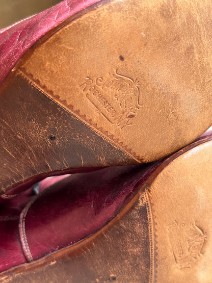 c. 1890s Raspberry Red Boots