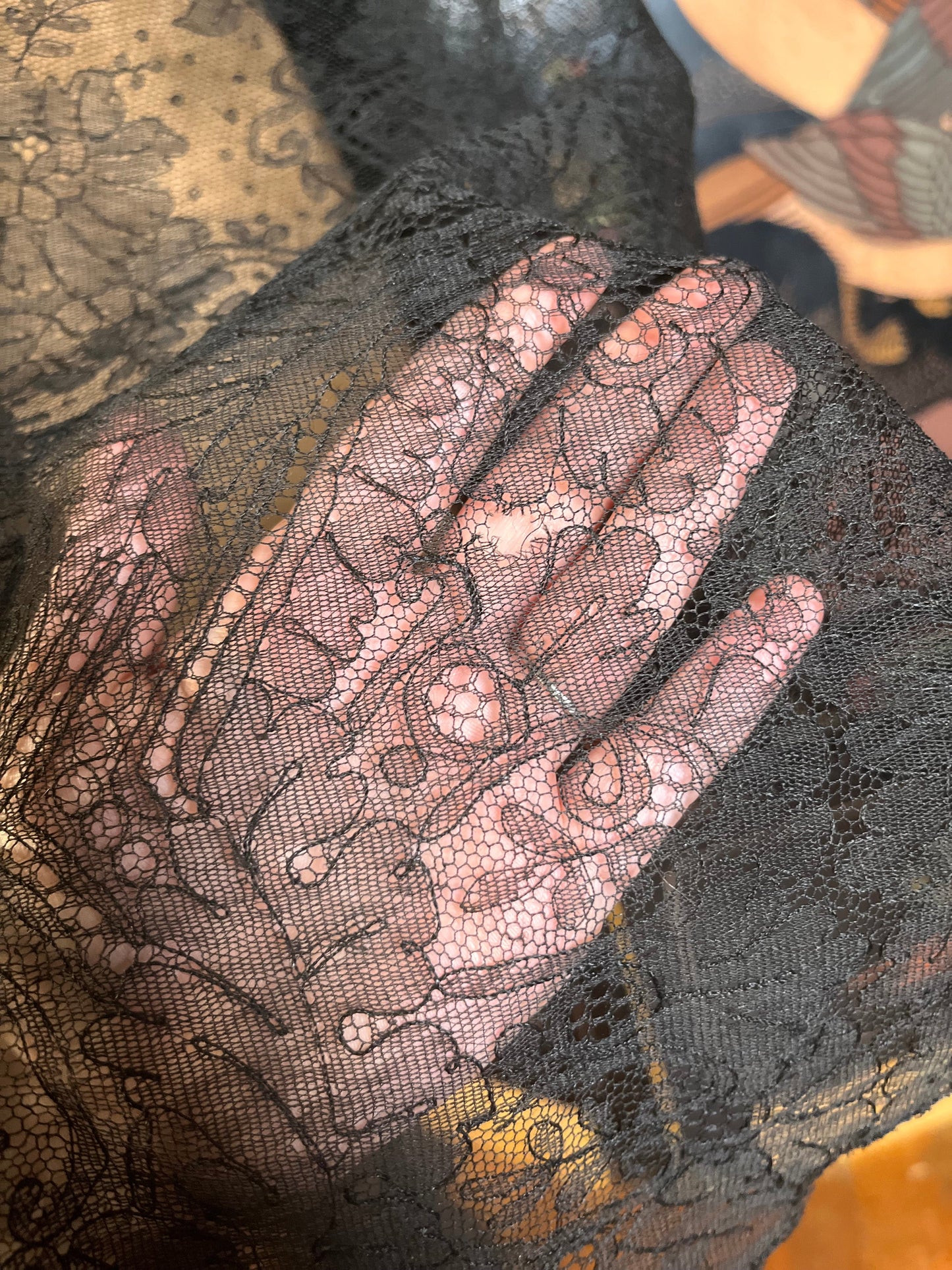c. 1860s Chantilly Lace Shawl