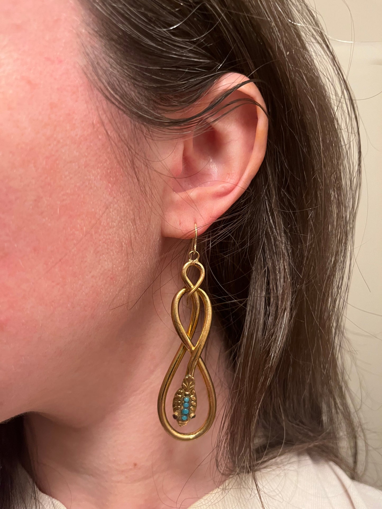 Victorian Snake Earrings