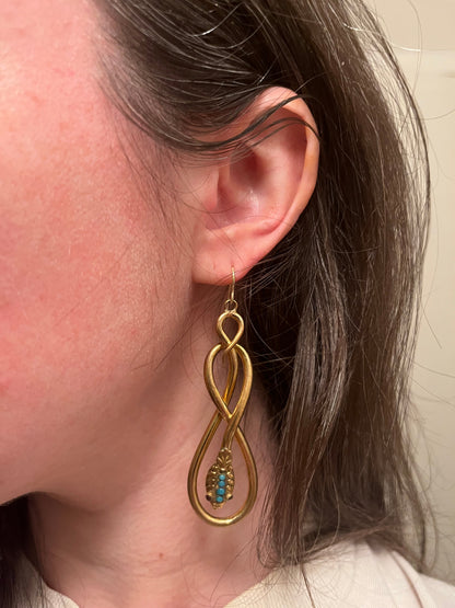 Victorian Snake Earrings