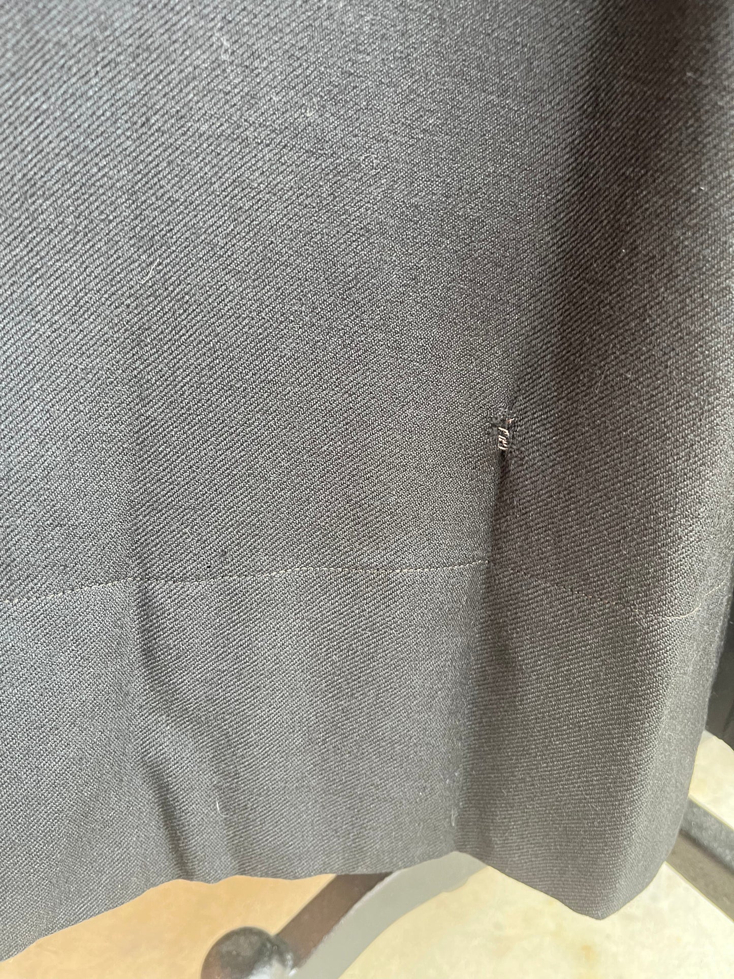 c. 1910s Black Wool Gabardine Dress | Study + Display + Repair