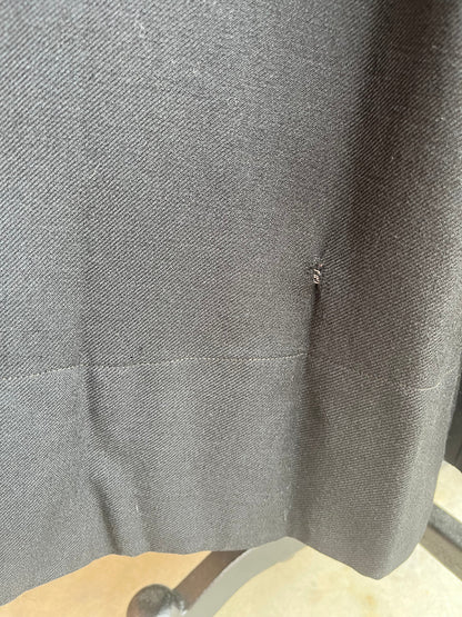 c. 1910s Black Wool Gabardine Dress | Study + Display + Repair