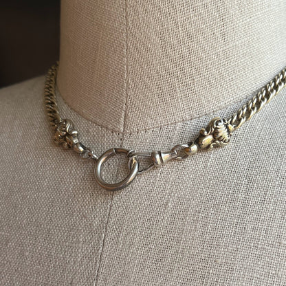 Early 19th c. Sterling Silver Curb Chain