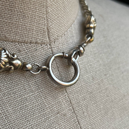 Early 19th c. Sterling Silver Curb Chain