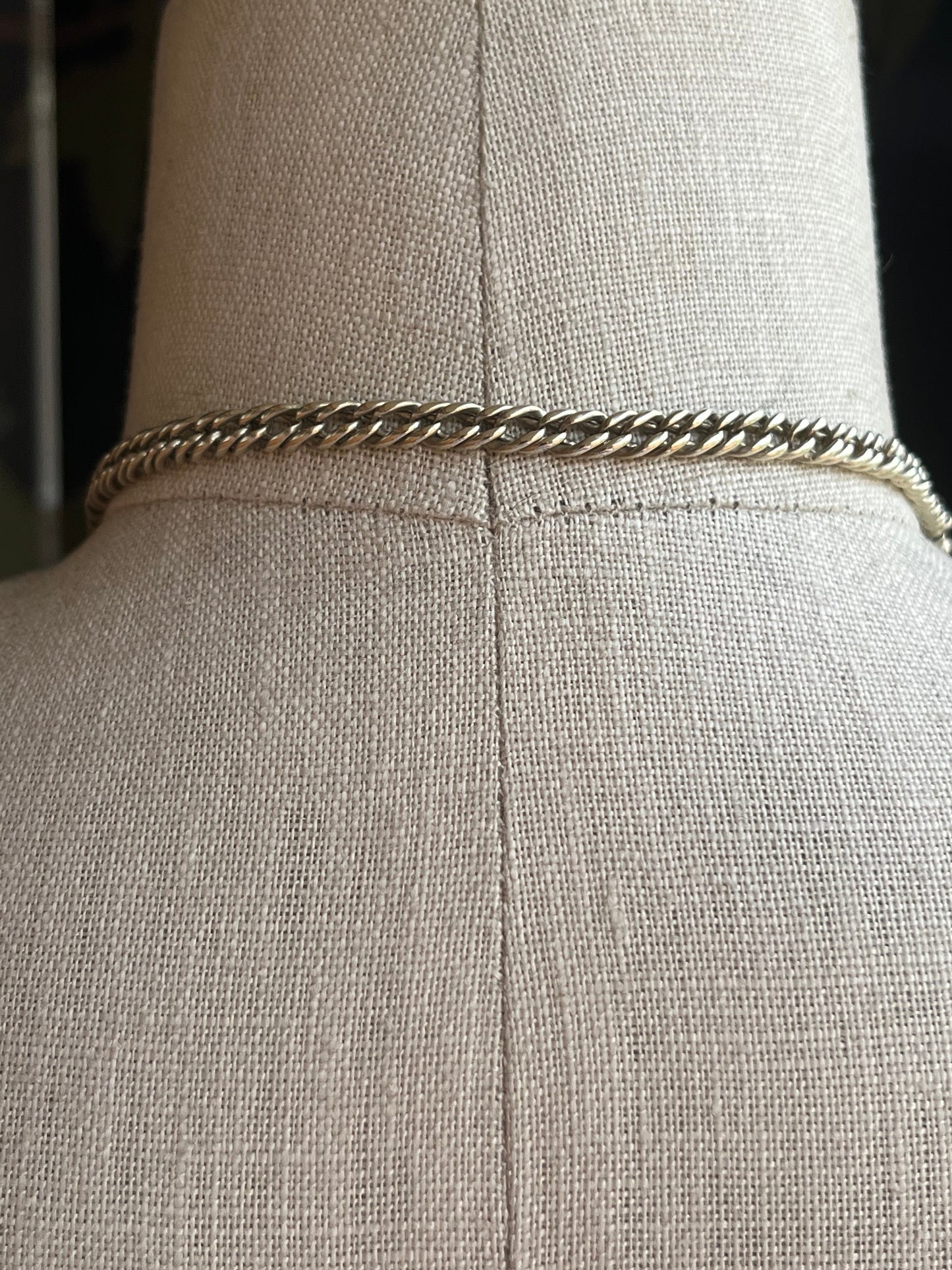 Early 19th c. Sterling Silver Curb Chain