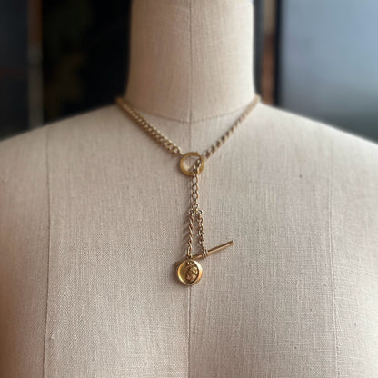 c. Turn of the Century Locket + Chains Necklace
