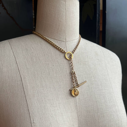 c. Turn of the Century Locket + Chains Necklace