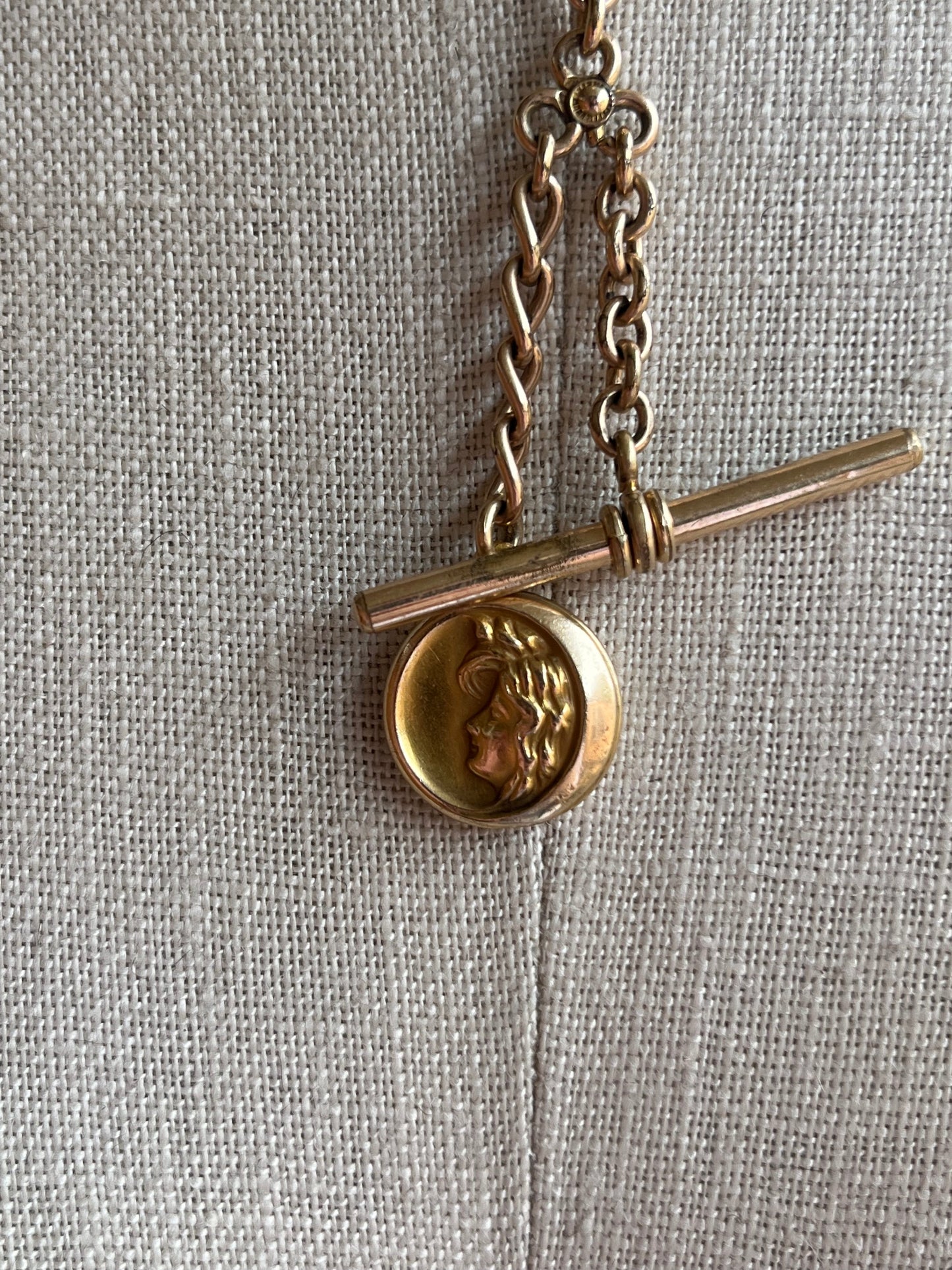 c. Turn of the Century Locket + Chains Necklace