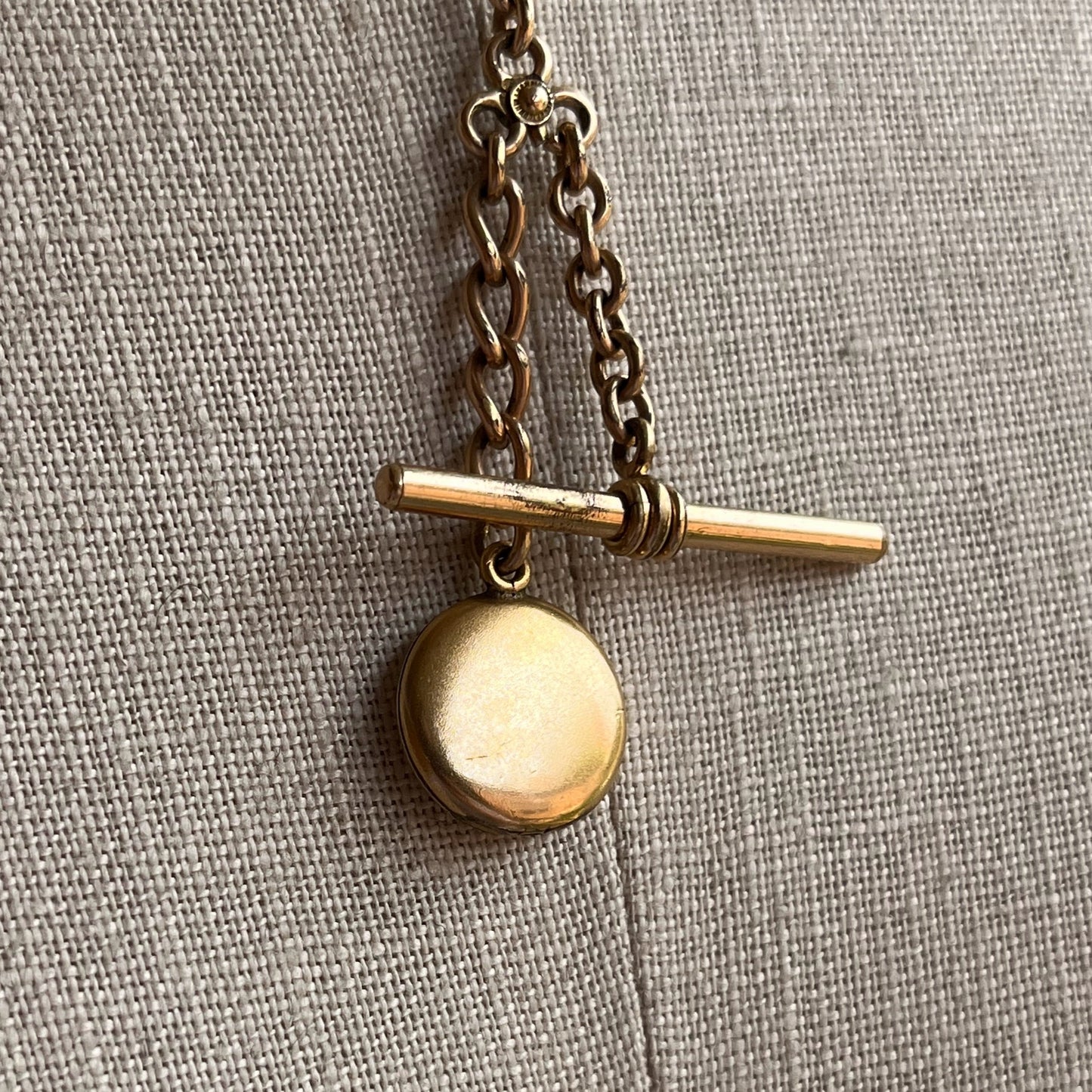 c. Turn of the Century Locket + Chains Necklace
