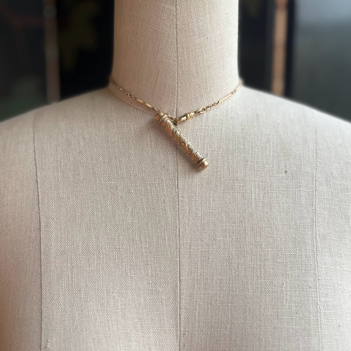 c. Turn of the Century Button Hook + Chain