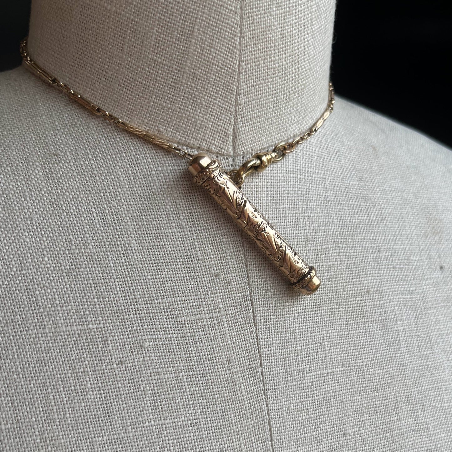 c. Turn of the Century Button Hook + Chain