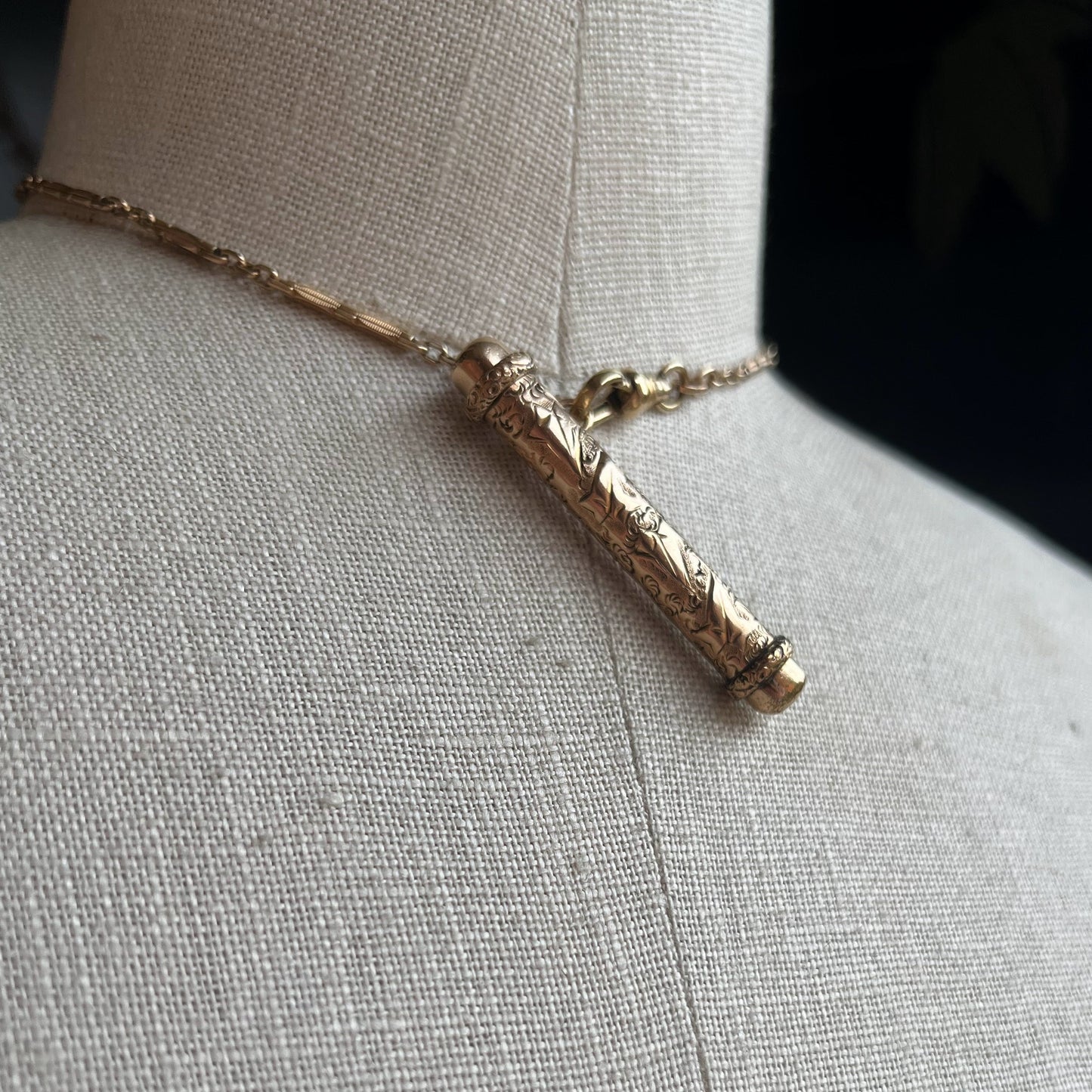 c. Turn of the Century Button Hook + Chain
