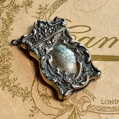 c. 1900s-1910s Sterling Silver Match Safe Pendant
