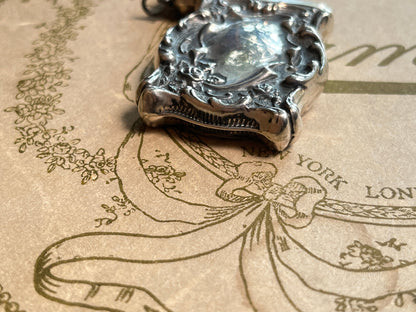 c. 1900s-1910s Sterling Silver Match Safe Pendant