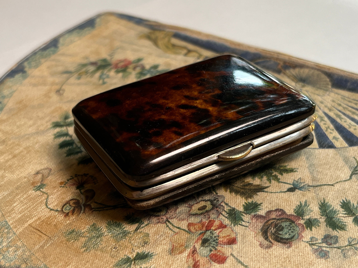 19th c. Faux Tortoise Shell Coin Purse
