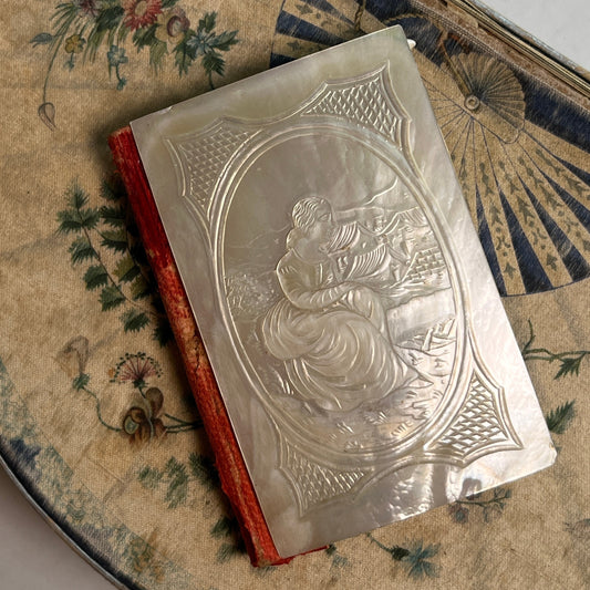 c. 1850s-1860s French Mother of Pearl Aide-Memoire
