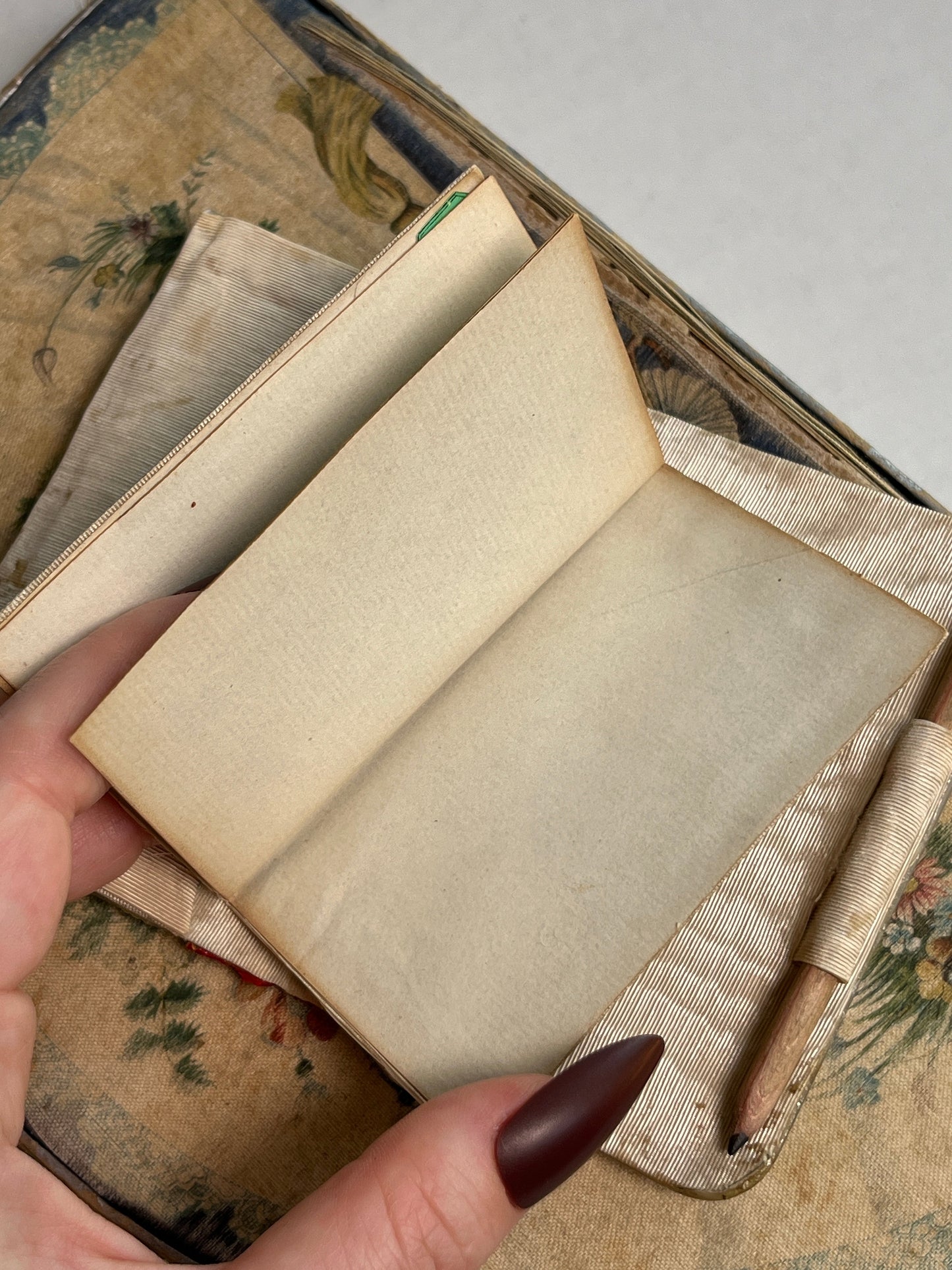 c. 1850s-1860s French Mother of Pearl Aide-Memoire