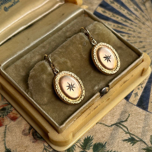 Late 19th-Early 20th c. 14k Gold Earrings