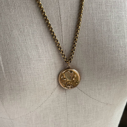 c. 1900s Witch's Heart Art Nouveau Locket