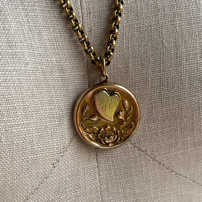 c. 1900s Witch's Heart Art Nouveau Locket
