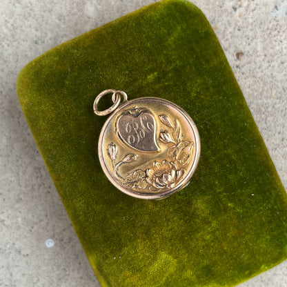 c. 1900s Witch's Heart Art Nouveau Locket