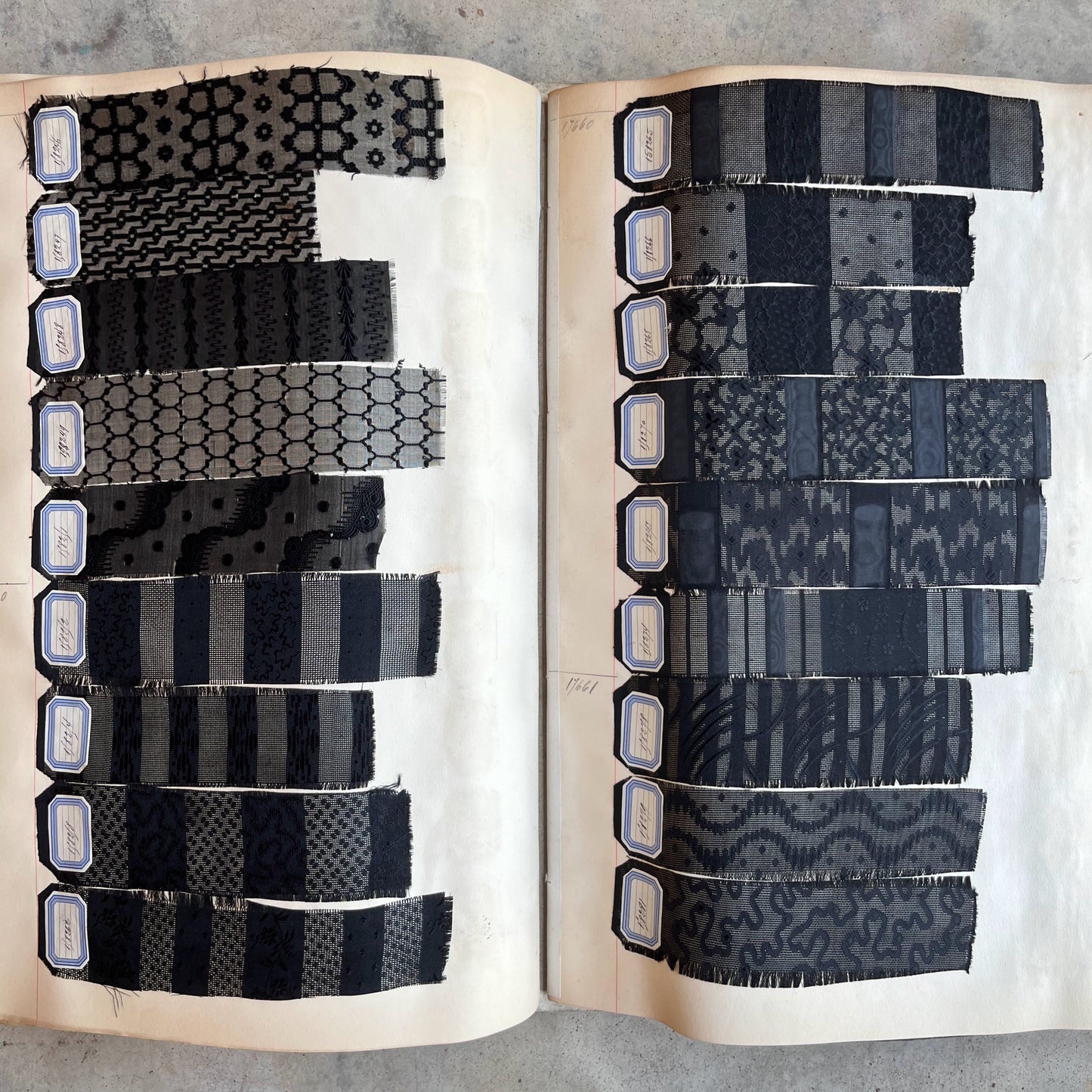 1890s French Fabric Swatchbook