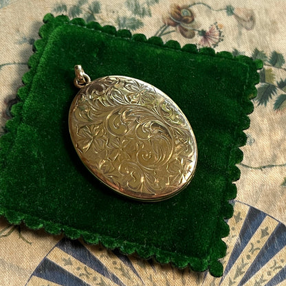 c. 1900s Gold Filled Three Photo Locket