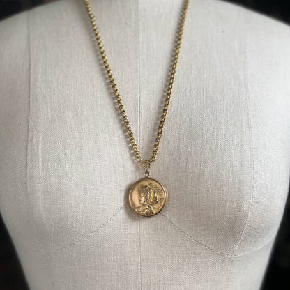 c. 1900s-1910s Gold Filled "Gibson Girl" Locket