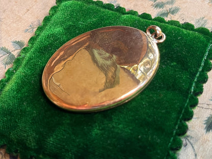 c. 1900s Gold Filled Three Photo Locket
