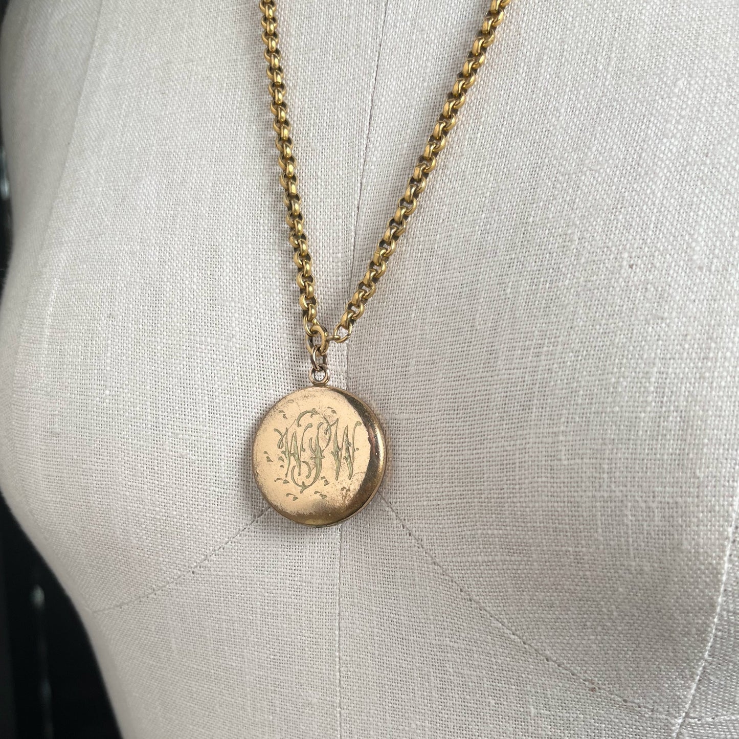 c. 1900s-1910s Gold Filled "Gibson Girl" Locket