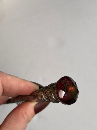 19th c. Sterling Silver Kilt Pin Pendant Conversion