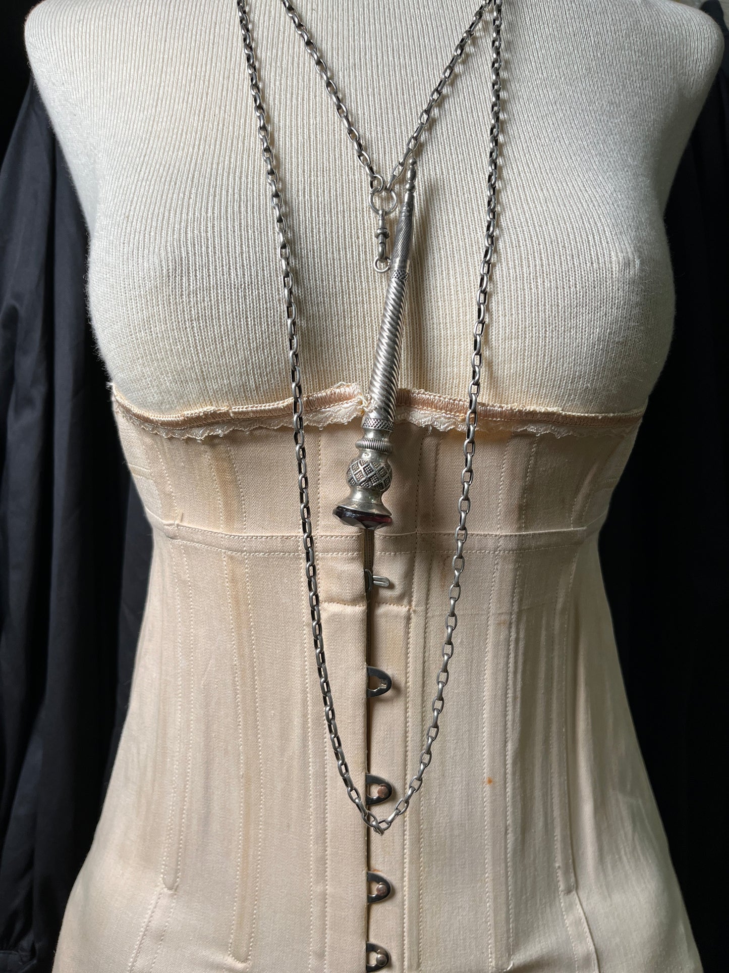 19th c. Sterling Silver Kilt Pin Pendant Conversion