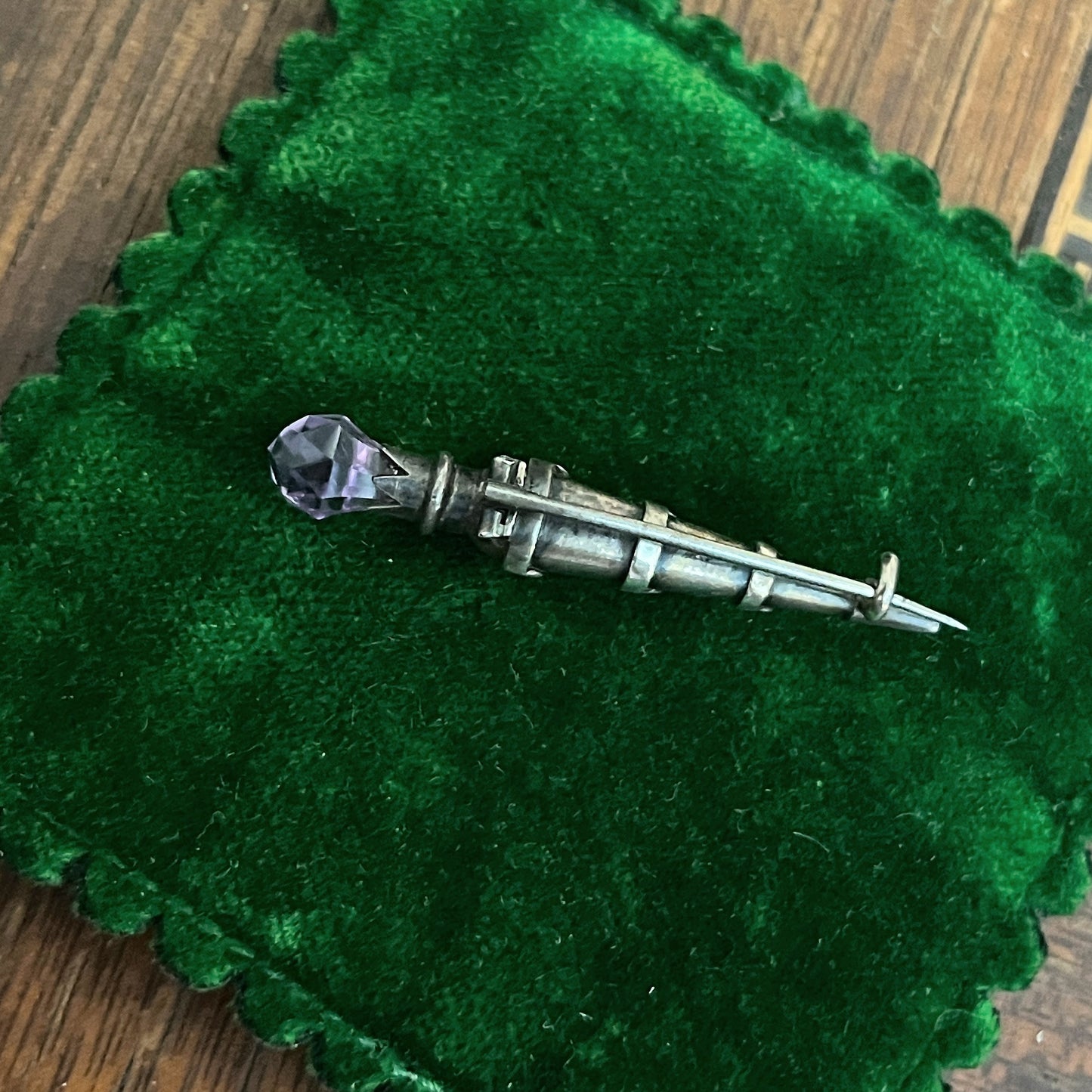 19th c. Sterling Silver Scottish Kilt Pin Brooch