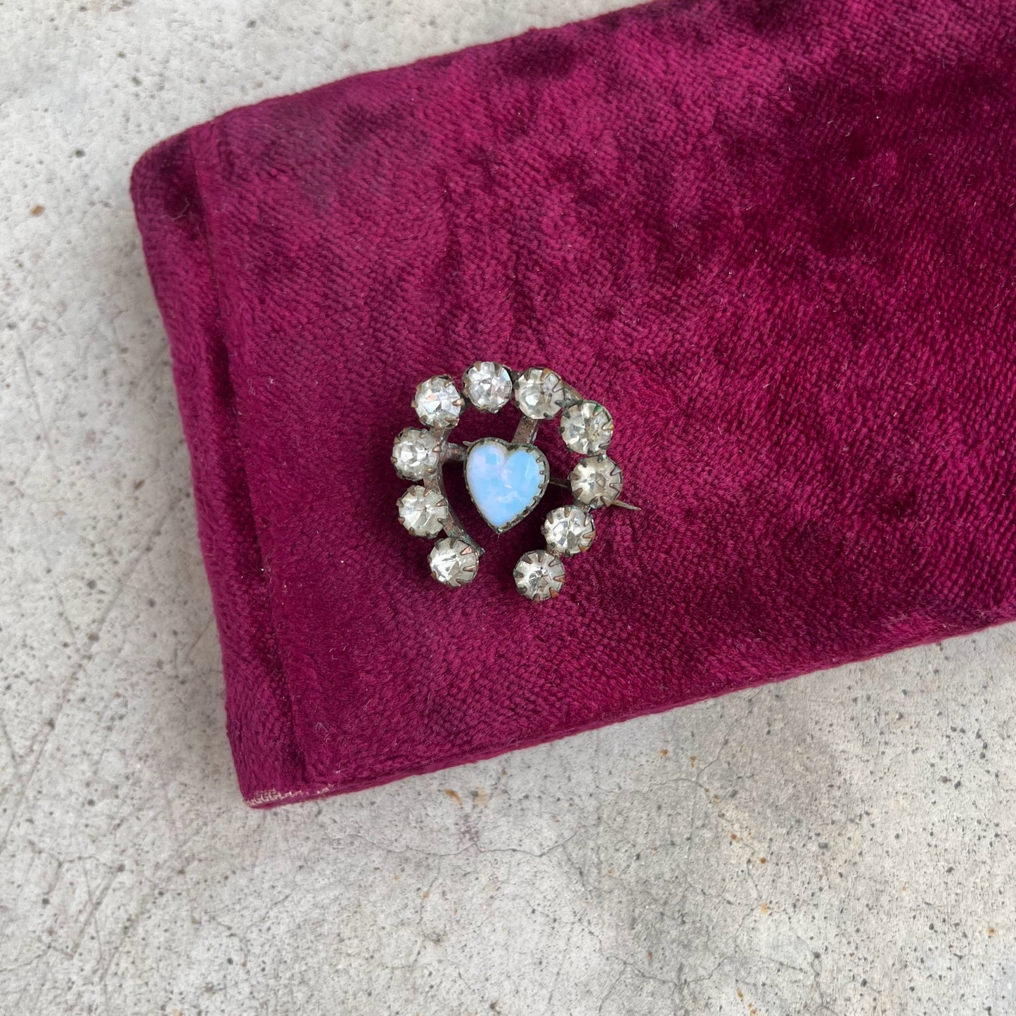c. Turn of the Century Horseshoe Heart Brooch