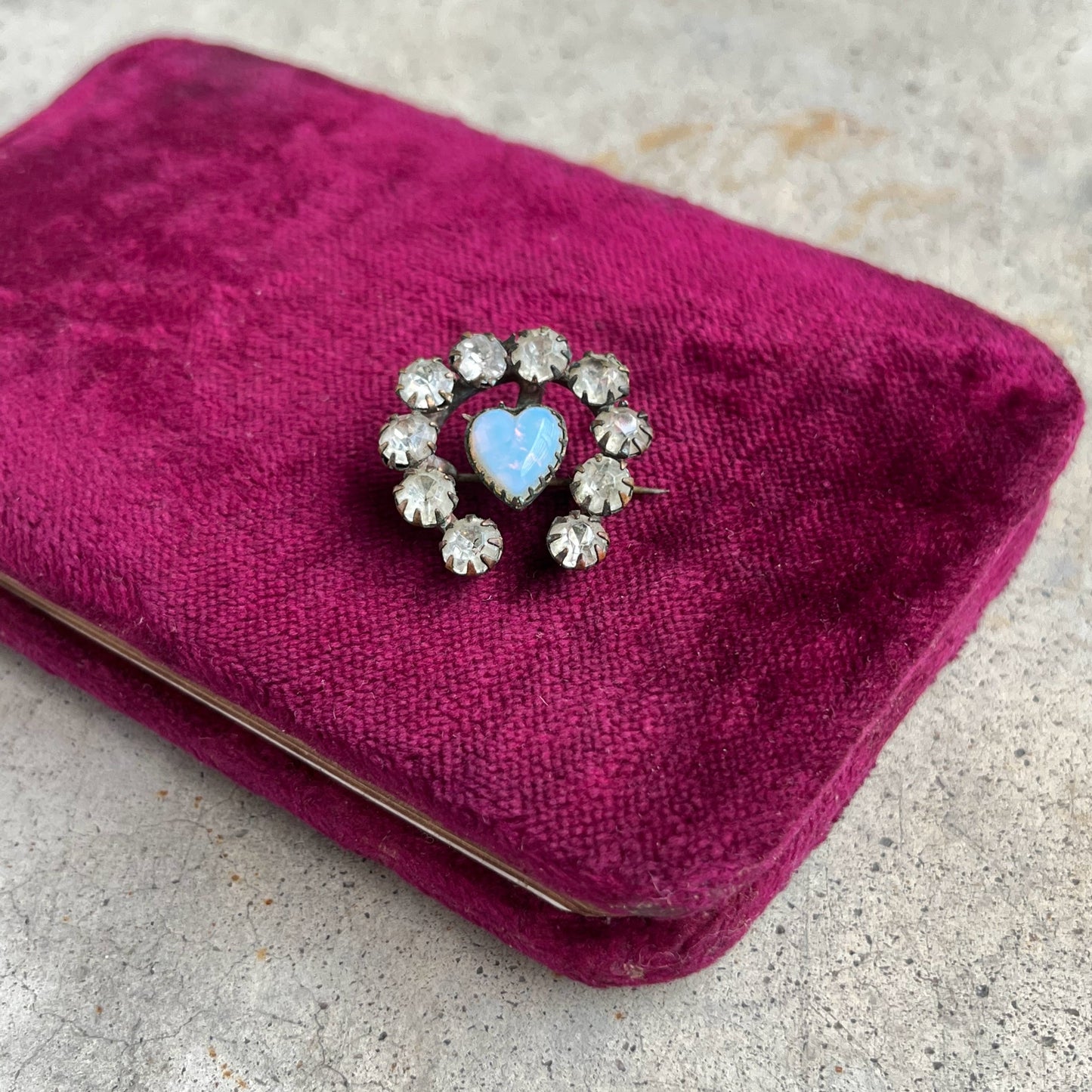 c. Turn of the Century Horseshoe Heart Brooch