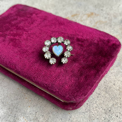 c. Turn of the Century Horseshoe Heart Brooch