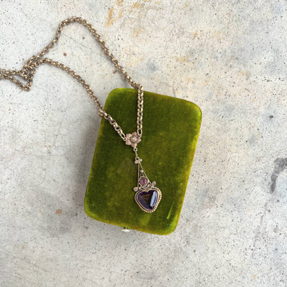 Early 20th c. Gilt Brass Necklace