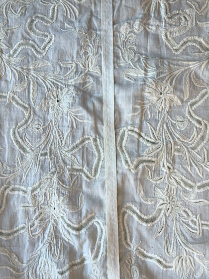 c. 1850s-1860s White Cotton Dress