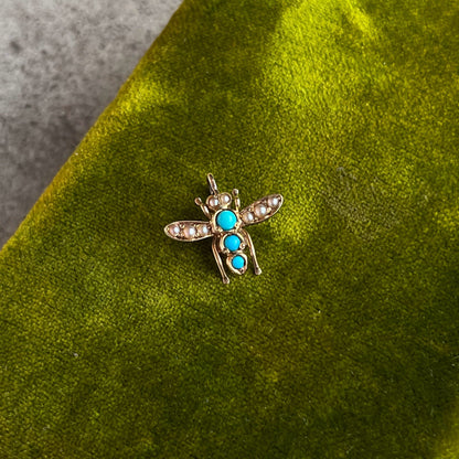 Late 19th c. 14k Gold Fly Pendant
