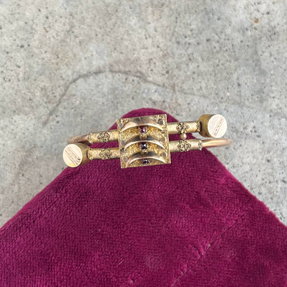 c. 1880s Gold Filled Bypass Bracelet