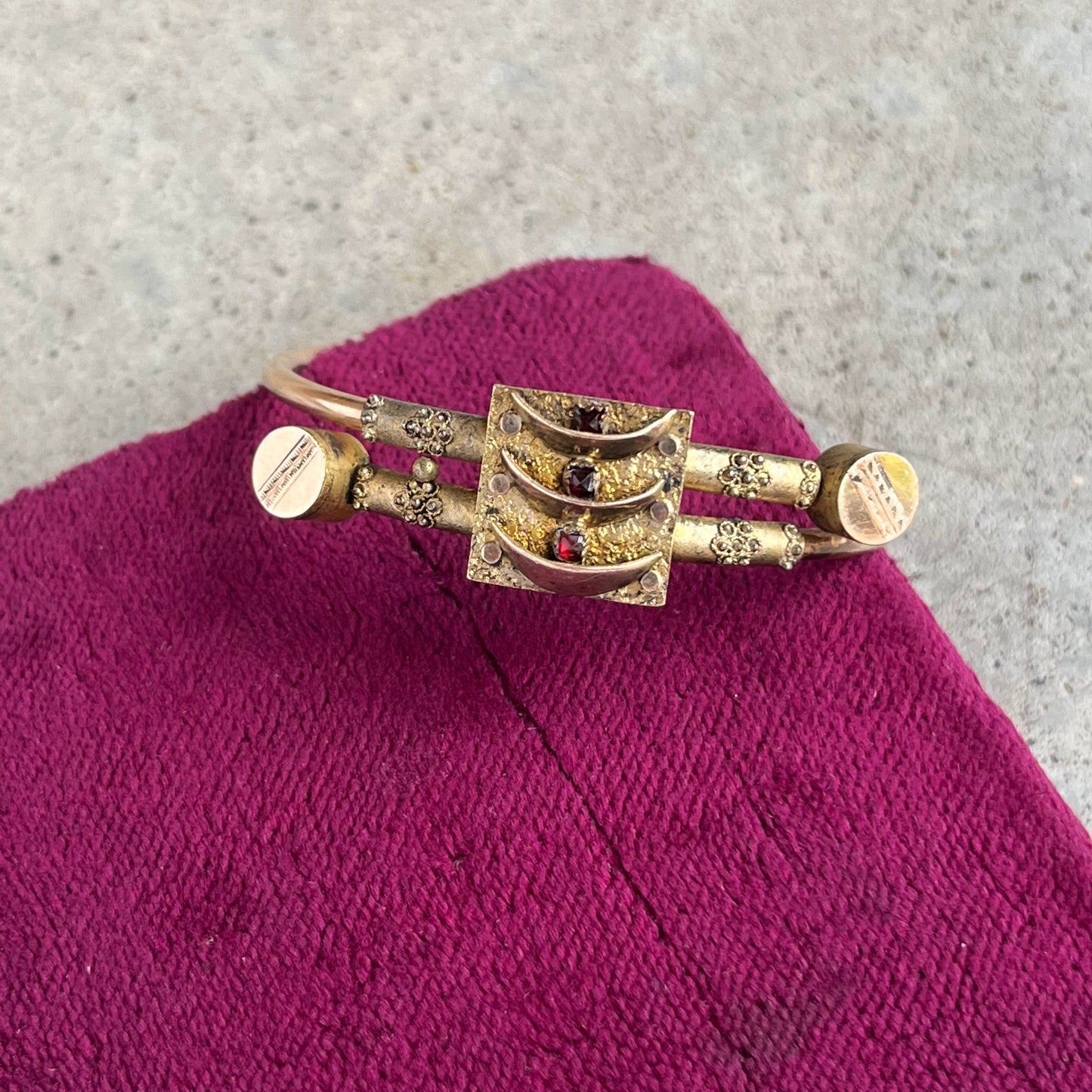 c. 1880s Gold Filled Bypass Bracelet