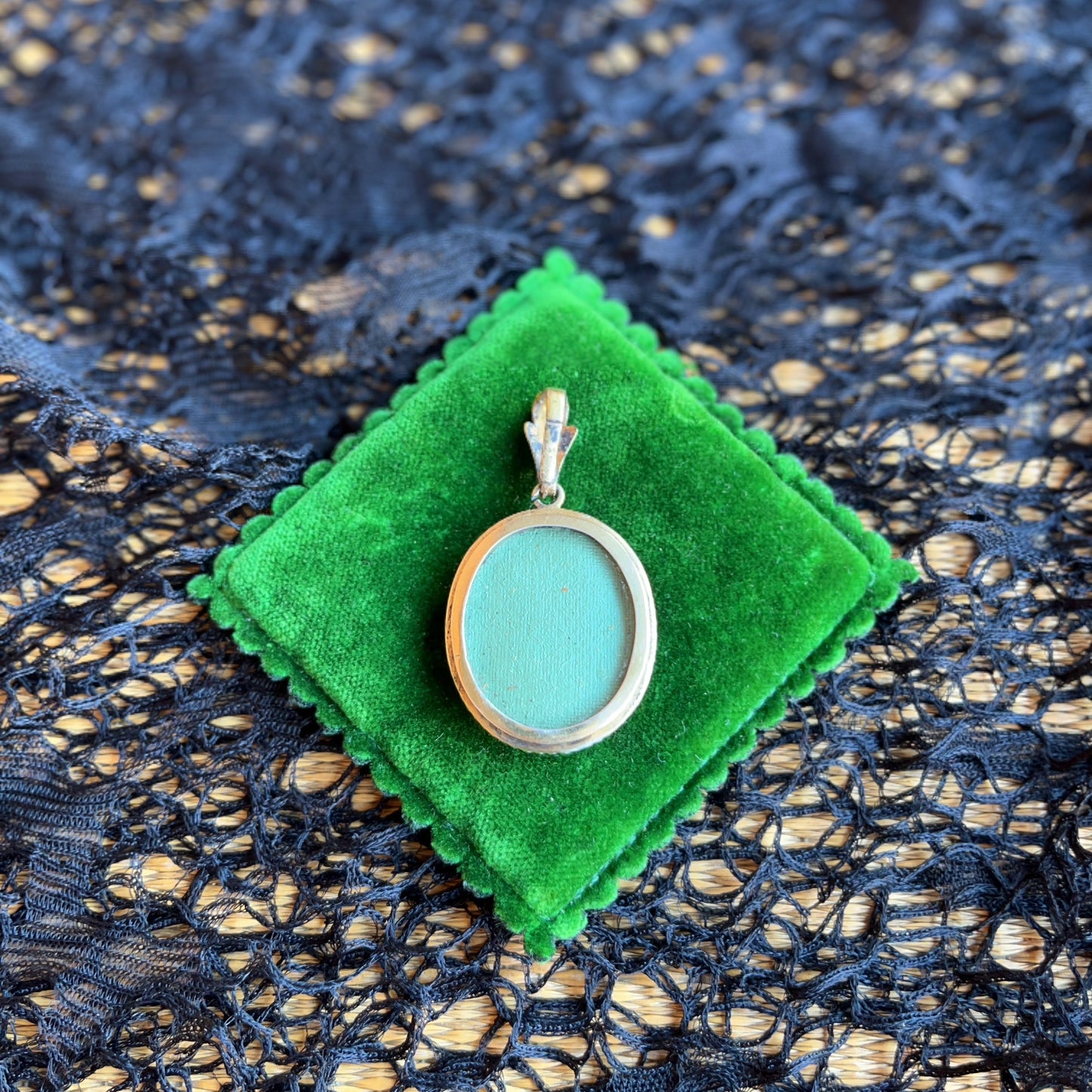 c. 1880s Pietra Dura Locket