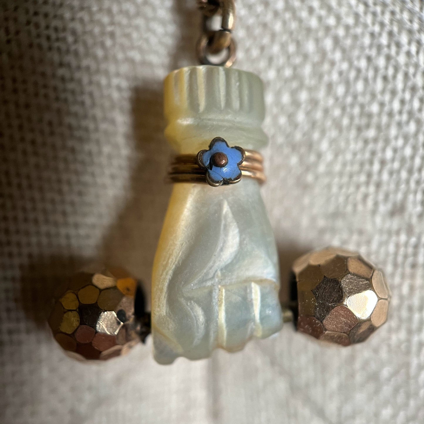 RESERVED | Victorian Mother of Pearl Fist