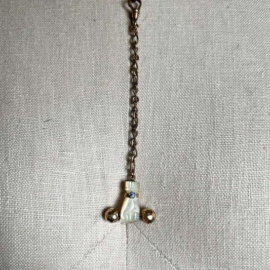 RESERVED | Victorian Mother of Pearl Fist