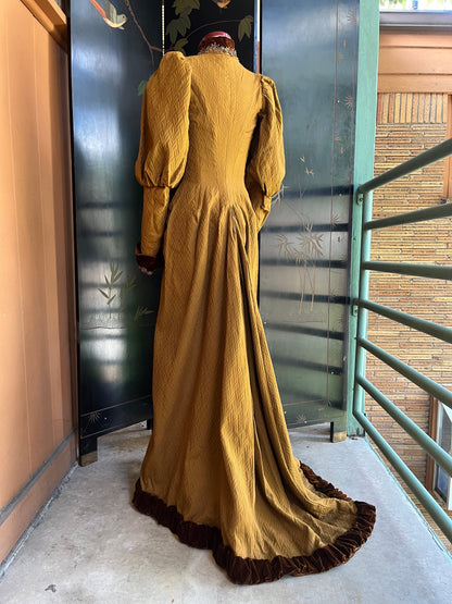 RESERVED | c. 1890s Wrapper Dress or Tea Gown