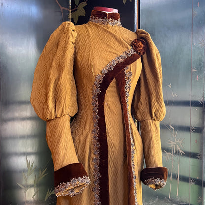 RESERVED | c. 1890s Wrapper Dress or Tea Gown
